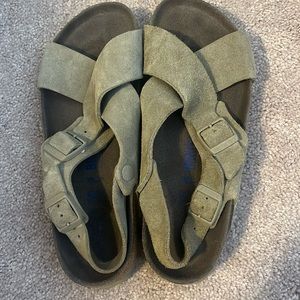 Cross Birkenstock sandals